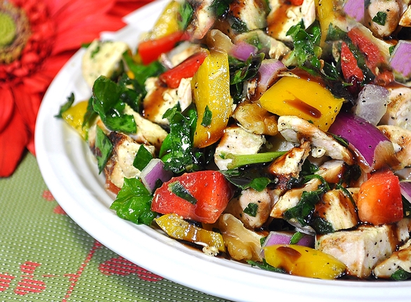 Grilled Balsamic Chicken and Spinach Salad - Item # 531 - Dave's Fresh Marketplace Catering RI